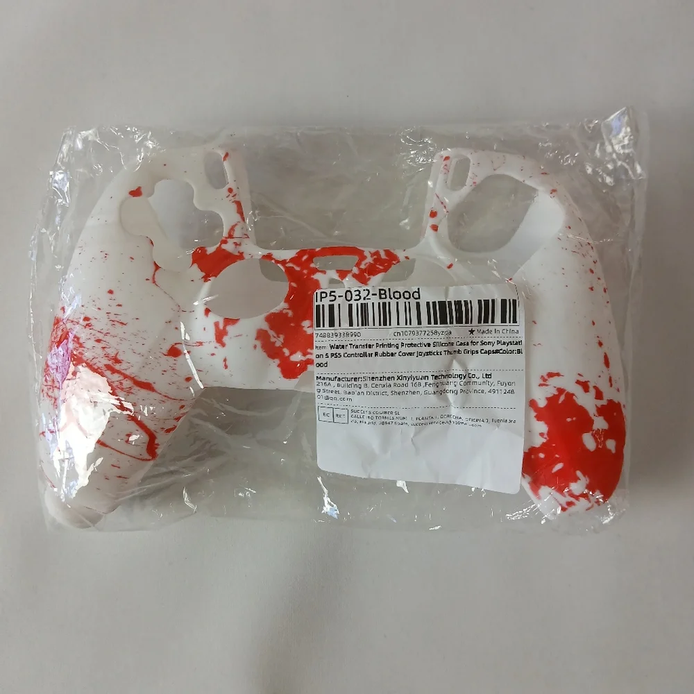 New Splatter Print Playstation 5 Controller Cover Case